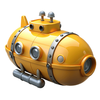 impressive creative Marine Rescue Submersible Side Profile png