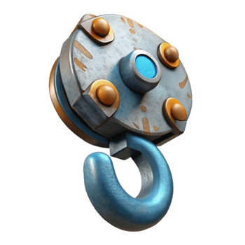 elegant classic Marine Salvage Crane Hook with Heavy Duty Design exclusive png