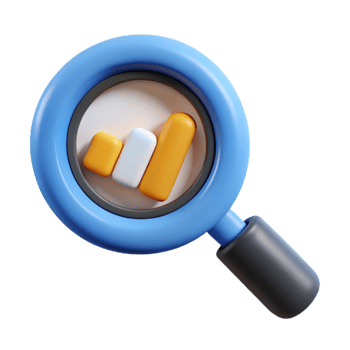 wonderful vintage Market Research Icon Magnifying Glass exclusive png