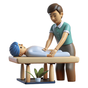 wonderful abstract Massage Therapist Hands Working Side View authentic png