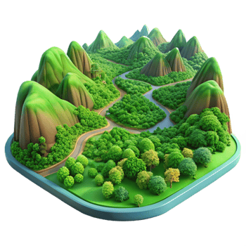 impressive classic A Lush Green Valley Viewed from a High V high resolution png