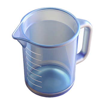 vibrant vintage Measuring Cup Clear Plastic Isolated Cutout Transparent Background premium png