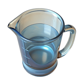 serene contemporary Measuring Cup Glass Clear Cutout high resolution png