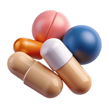beautiful contemporary Medical Pills Capsules White Background Cutout authentic png