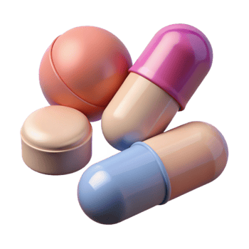 beautiful modern Medical Pills Capsules White Background Cutout genuine png