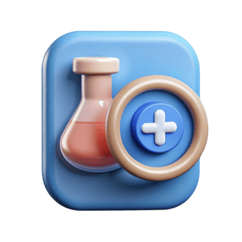 dramatic classic Medical Research Icon Simple Style Transparent Background professional png