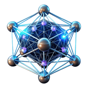 dramatic artistic A Network of Interconnected Nodes Pulsin authentic png