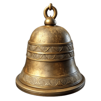 beautiful traditional Meditation Bell Brass Antique Finish high resolution png