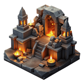 magnificent modern A Subterranean Dwarven City Carved Stone high resolution png