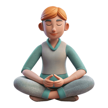 dramatic modern Meditation Posture Calm Atmosphere Transparent Background genuine png