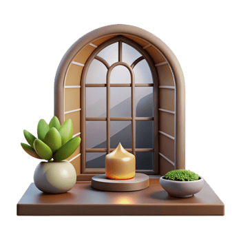stunning contemporary Meditation Room Window Natural Light Transparent Background authentic png