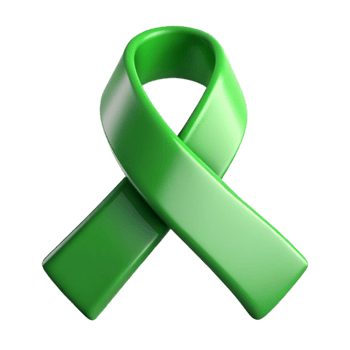 serene creative Mental Health Awareness Ribbon Green exclusive png