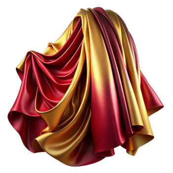 wonderful traditional A Cascade of Flowing Silk Like Fabrics premium png
