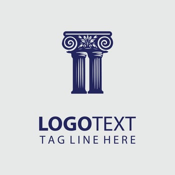 Eternal Classical Column Design vector