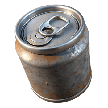 extraordinary abstract Metal Can with Ring Pull Isolated Cutout detailed png