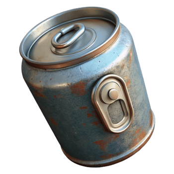 beautiful creative Metal Can with Ring Pull Isolated Cutout high resolution png