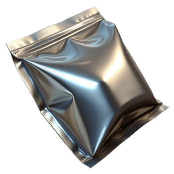 dramatic vintage Metallic Foil Food Packaging Design Isolated high quality png