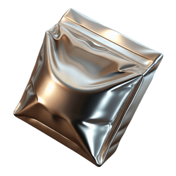 elegant classic Metallic Foil Food Packaging Design Isolated professional png