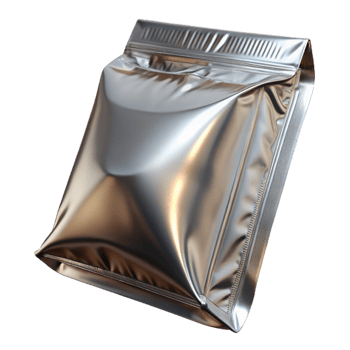 magnificent creative Metallic Foil Food Packaging Design Isolated professional png