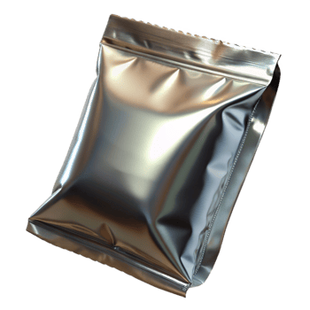 impressive traditional Metallic Foil Food Packaging Design Isolated professional png