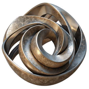 magnificent traditional Metal Sculpture Abstract Design Cutout Isolated original png