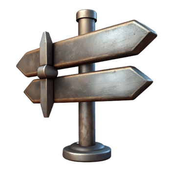 extraordinary vintage Metal Signpost Directional Arrows Isolated professional png