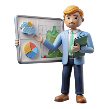 beautiful traditional Meteorologist Chart Analyzing Transparent Background original png