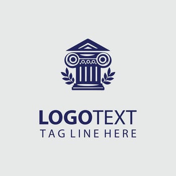 Royal Pillars Classical Column Logo vector