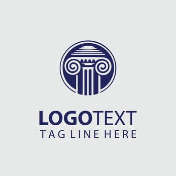 Pillars of the Ancients Classical Column Logo vector