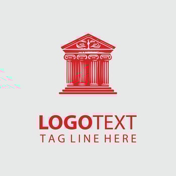 Pillars of Civilization Classical Column Logo vector