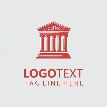 Elegant Pillars Classical Column Logo vector