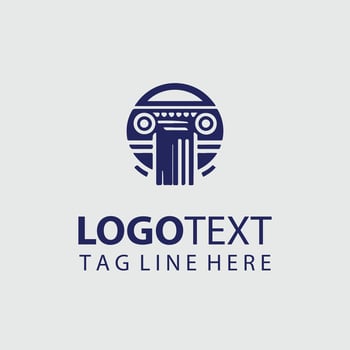 Ionic Impressions Classical Column Logo vector