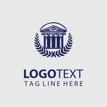 Crest Classical Column Logo vector