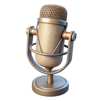 wonderful vintage Microphone Studio Condenser Isolated on White Background high quality png