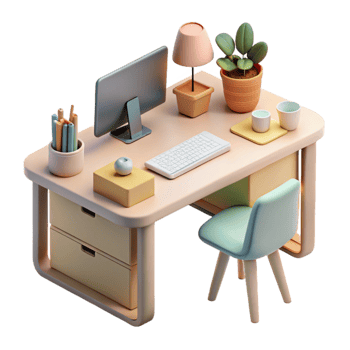 extraordinary creative Minimalist Workspace Desk Setup Cutout genuine png