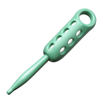vibrant traditional Mint Green Crochet Hook Top View Cutout professional png