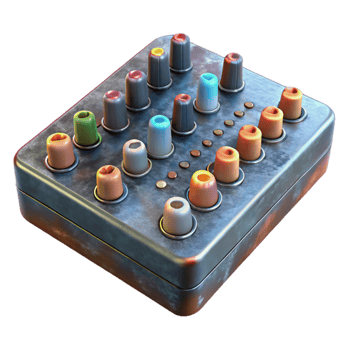 magnificent artistic Mixing Console Channel Strip Close Up Transparent Background high resolution png
