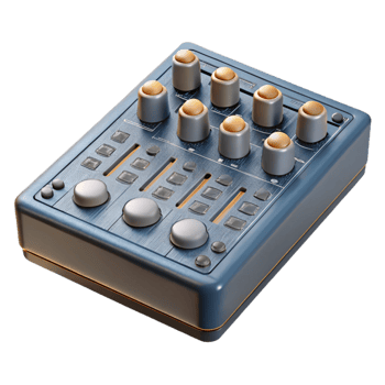 serene rustic Mixing Console Top Down View Cutout Transparent Background original png