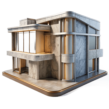 elegant creative Modern Architecture Building Design Cutout original png