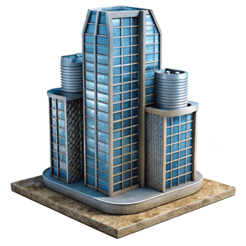 impressive vintage Modern Architecture Skyscraper Design Cutout high quality png