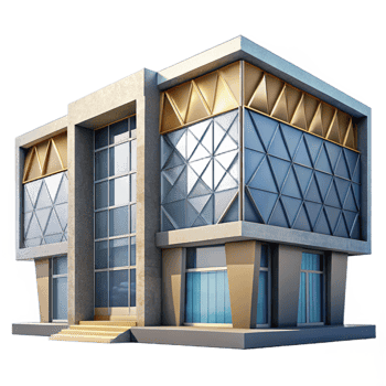 extraordinary modern Modern Building Facade Geometric Pattern Cutout png