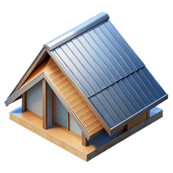 extraordinary artistic Modern Building Roof Detail Angled View Cutout professional png