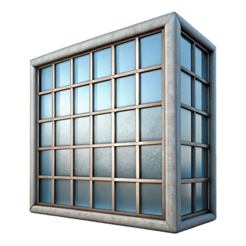 magnificent vintage Modern Building Window Grid Pattern Cutout high quality png