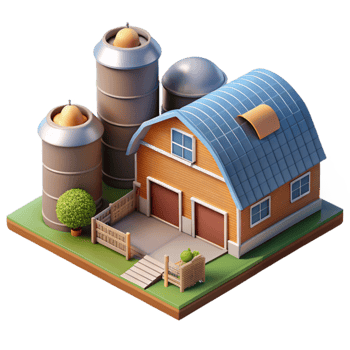 stunning traditional Modern Farm Buildings Aerial View Transparent Background authentic png