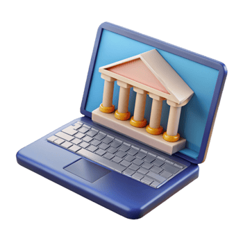 vibrant rustic Modern Laptop Showing Online Course Platform genuine png