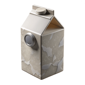 elegant rustic Modern Milk Carton Design Front View Cutout premium png