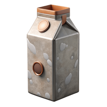 beautiful traditional Modern Milk Carton Design Front View Cutout high quality png