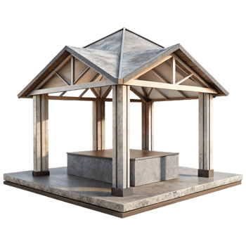wonderful modern Modern Pavilion Open Air Structure Transparent original png