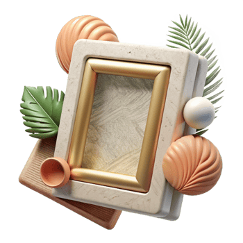 impressive contemporary Modern Photo Frame Minimalist Style Isolated original png
