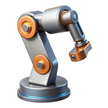 wonderful rustic Modern Robotic Arm with Gripper Transparent Background professional png